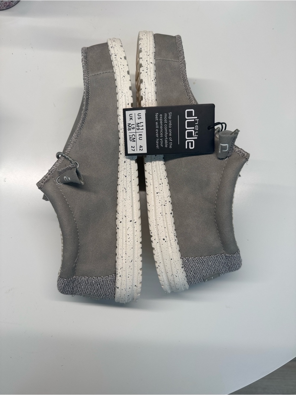 Hey Dude UNISEX Gray Casual Slip-On Loafers - Picture 2 of 11
